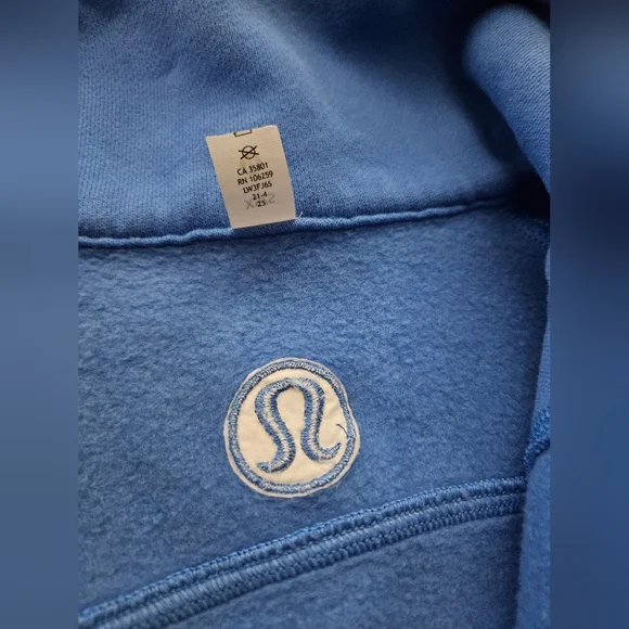 Lululemon Scuba Oversized Funnel Neck Aero Blue Half-Zip Pullover XS